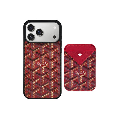 AAOO GD Vintage Leather Phone Case Magsafe Card-Holder For iPhone 12-17