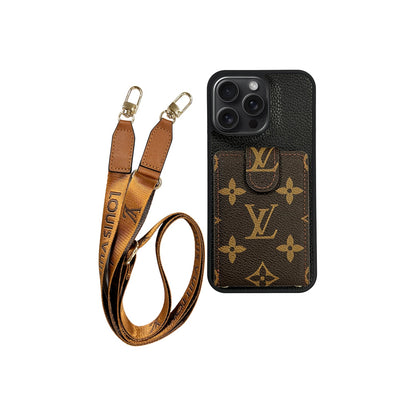 AAOO Phone Case with Strap For iPhone 12-17 Series