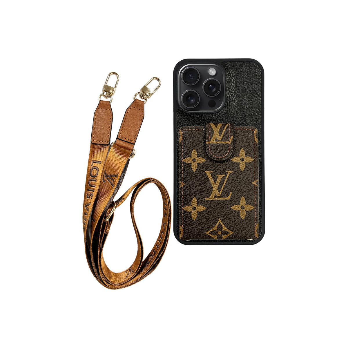AAOO Phone Case with Strap For iPhone 12-17 Series