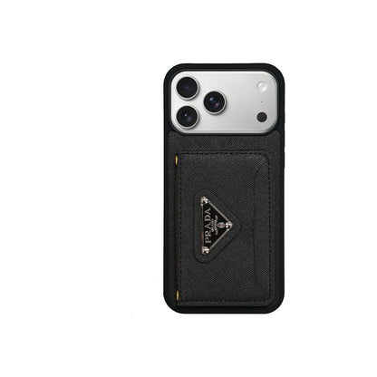 AAOO Luxury Phone Case Card Holder & Lanyard For iPhone 12-17