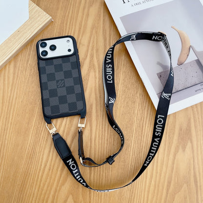 AAOO Luxus-Handyhülle mit abnehmbarem Band für iPhone 12-17 Serien