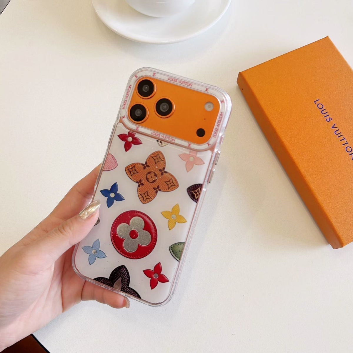 AAOO Multicolor White Phone Case iPhone