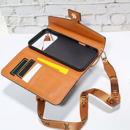 AAOO Luxury Wallet Phone Case Card Holder For iPhone 12-17