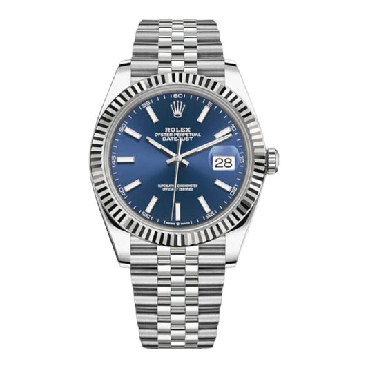 AAOO Datejust Argente Bleu 3235 Swiss Watch