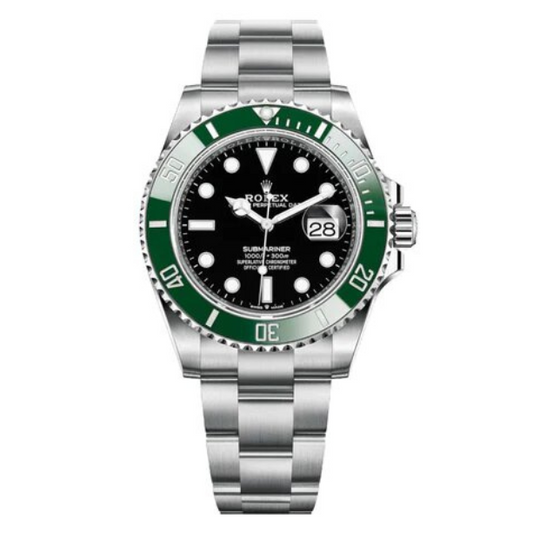 AAOO Submariner GRÜNE LÜNETTE Uhr