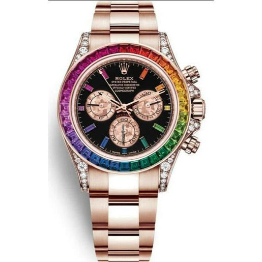 AAOO Daytona Rainbow ROSE GOLD Uhr