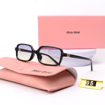 AAOO Retro-Brille und Sonnenbrille im Leopardenmuster mit eckigem Rahmen