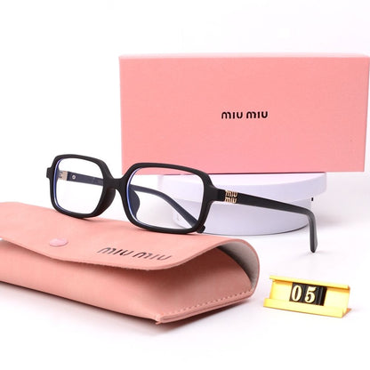 AAOO Retro-Brille und Sonnenbrille im Leopardenmuster mit eckigem Rahmen