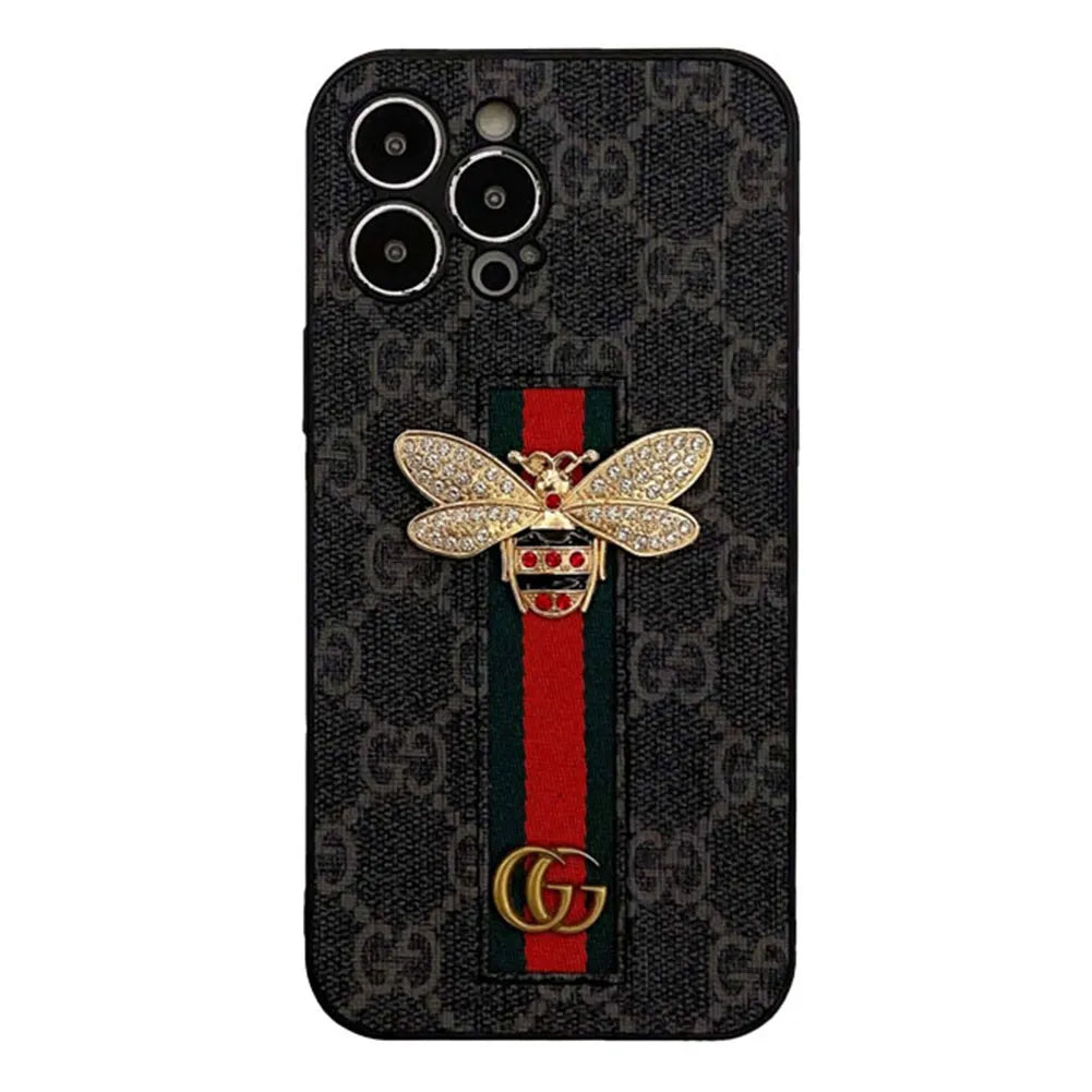 AAOO Bee Trendy Handyhülle für iPhone mit Handhalterung