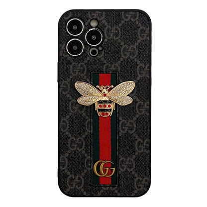 AAOO Bee Trendy Handyhülle für iPhone mit Handhalterung