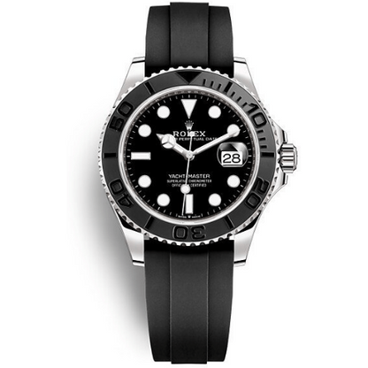 AAOO Yacht-Master Caoutchouc Noir Watch