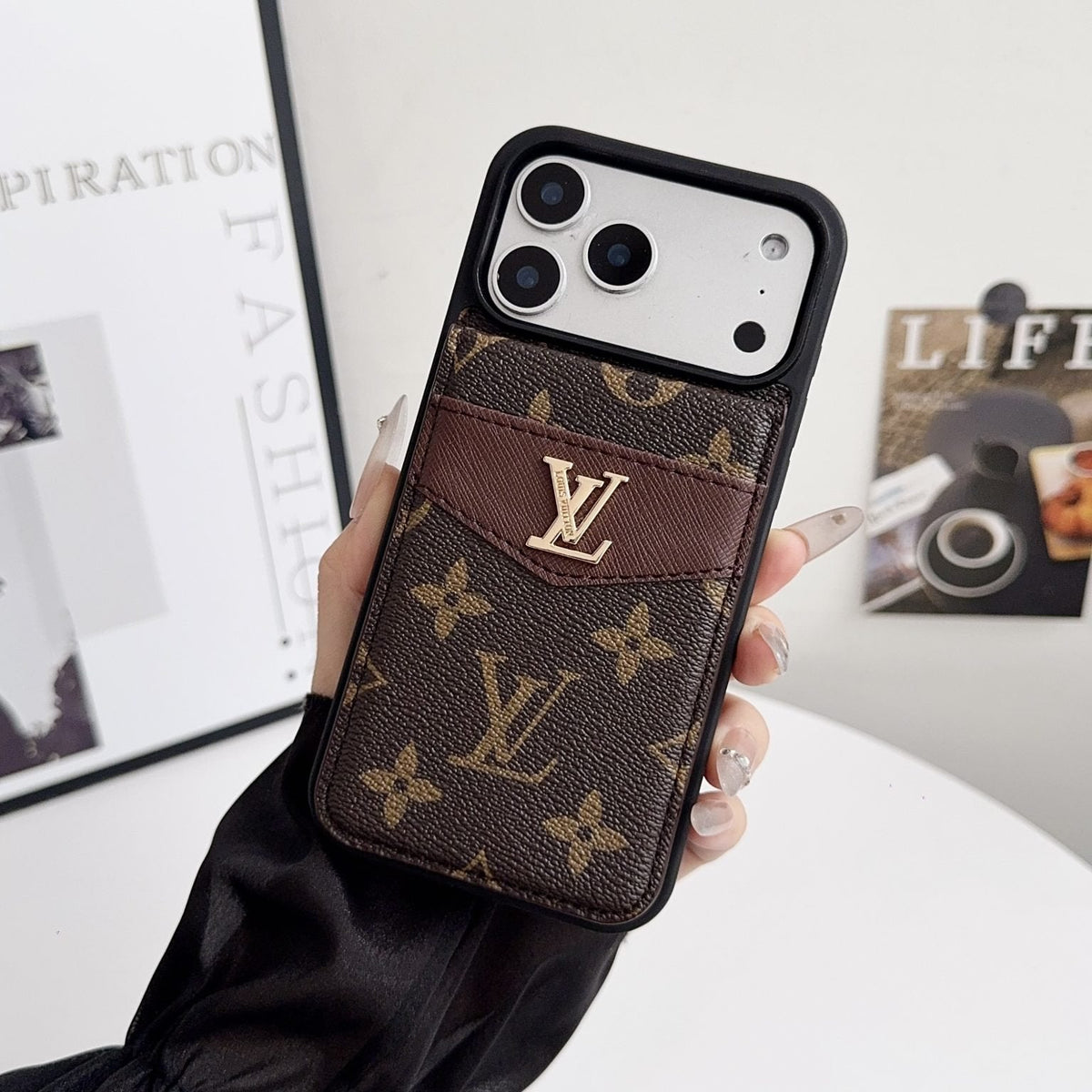 AAOO Kartenhalter-Handyhülle für iPhone 12-17