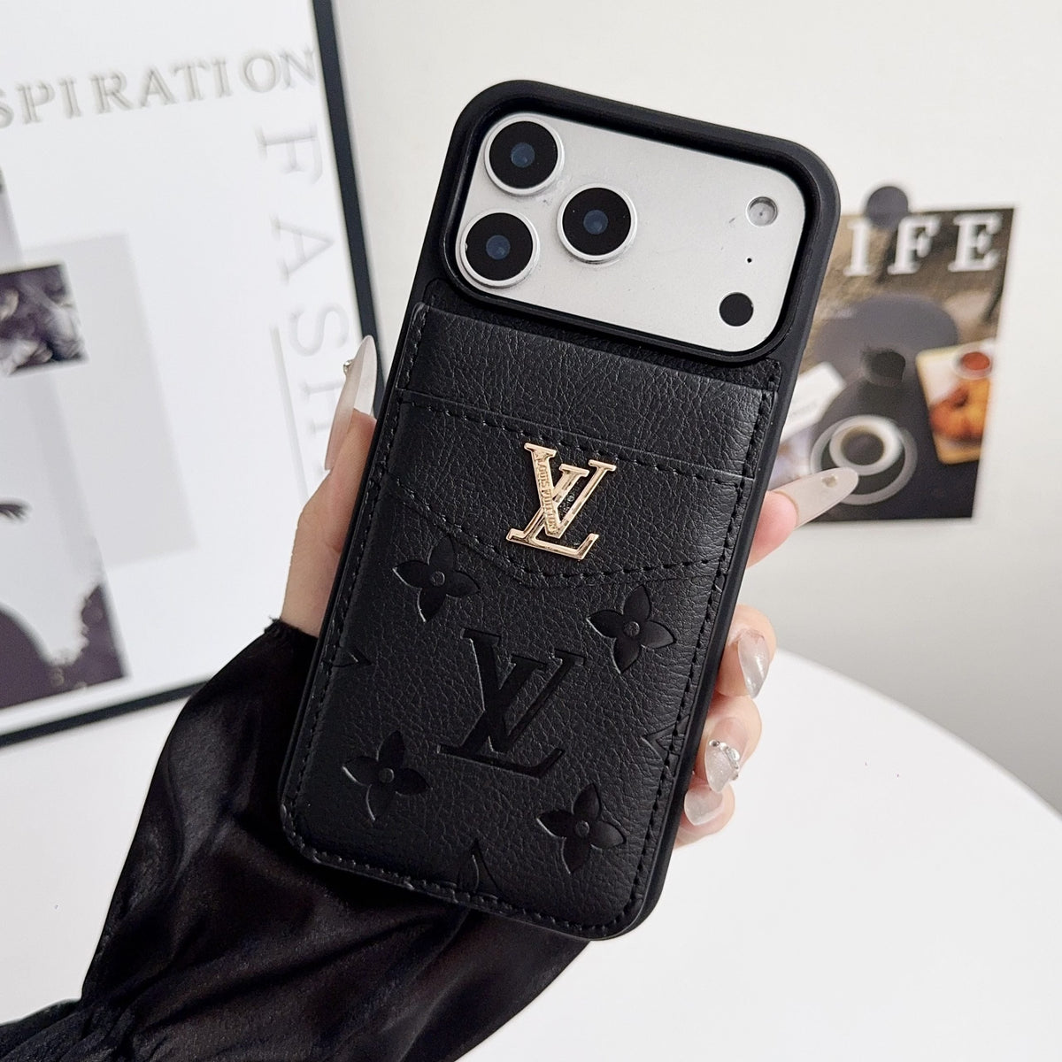 AAOO Kartenhalter-Handyhülle für iPhone 12-17