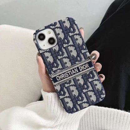 AAOO Luxuriöse vertikale, genähte Gürtel-Handyhülle für iPhone