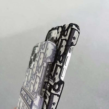 AAOO Luxuriöse vertikale, genähte Gürtel-Handyhülle für iPhone