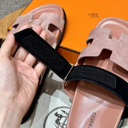 AAOO Sandalen Zypern Rose & Schwarz