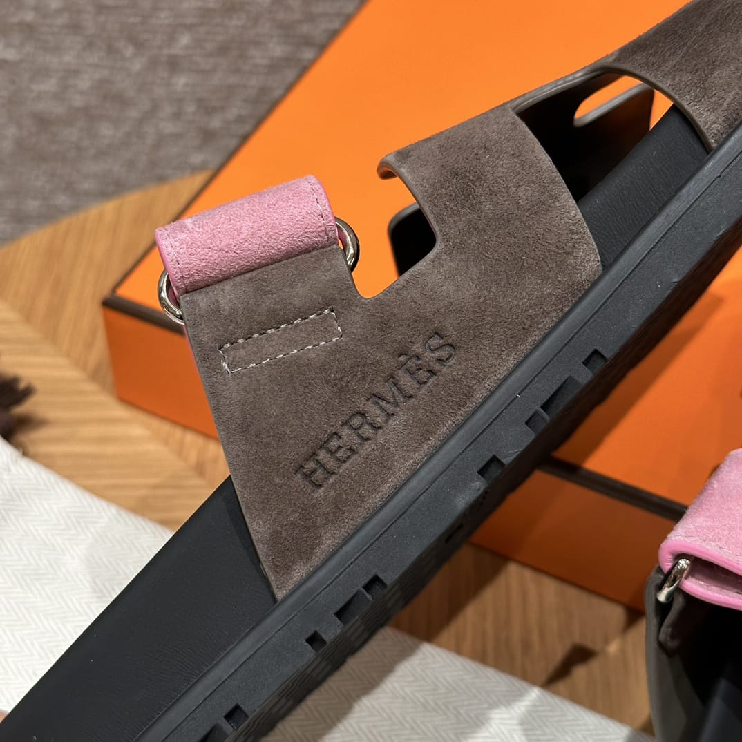 AAOO Sandalen Chypre Braun & Rosa
