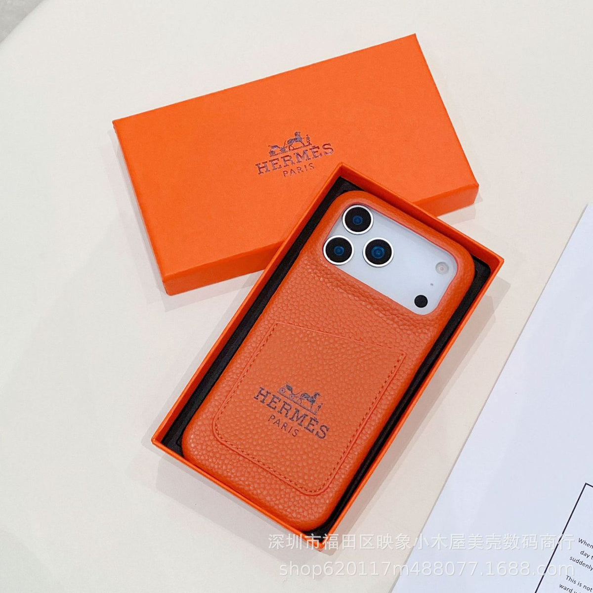 AAOO Luxus-Lederhülle für iPhone 13-17