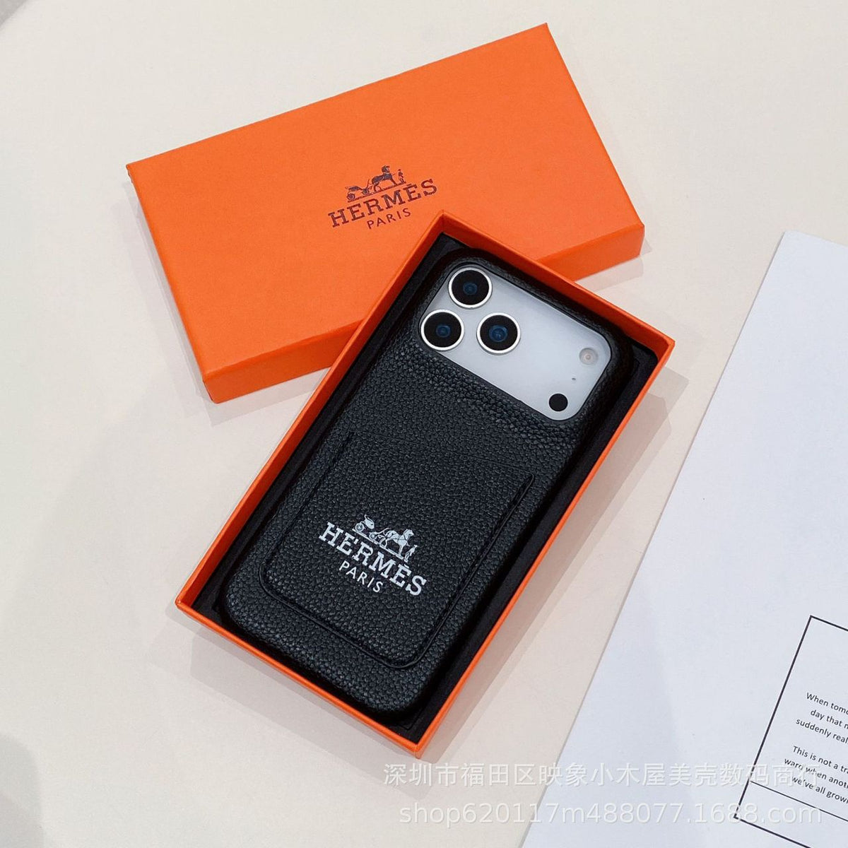 AAOO Luxus-Lederhülle für iPhone 13-17