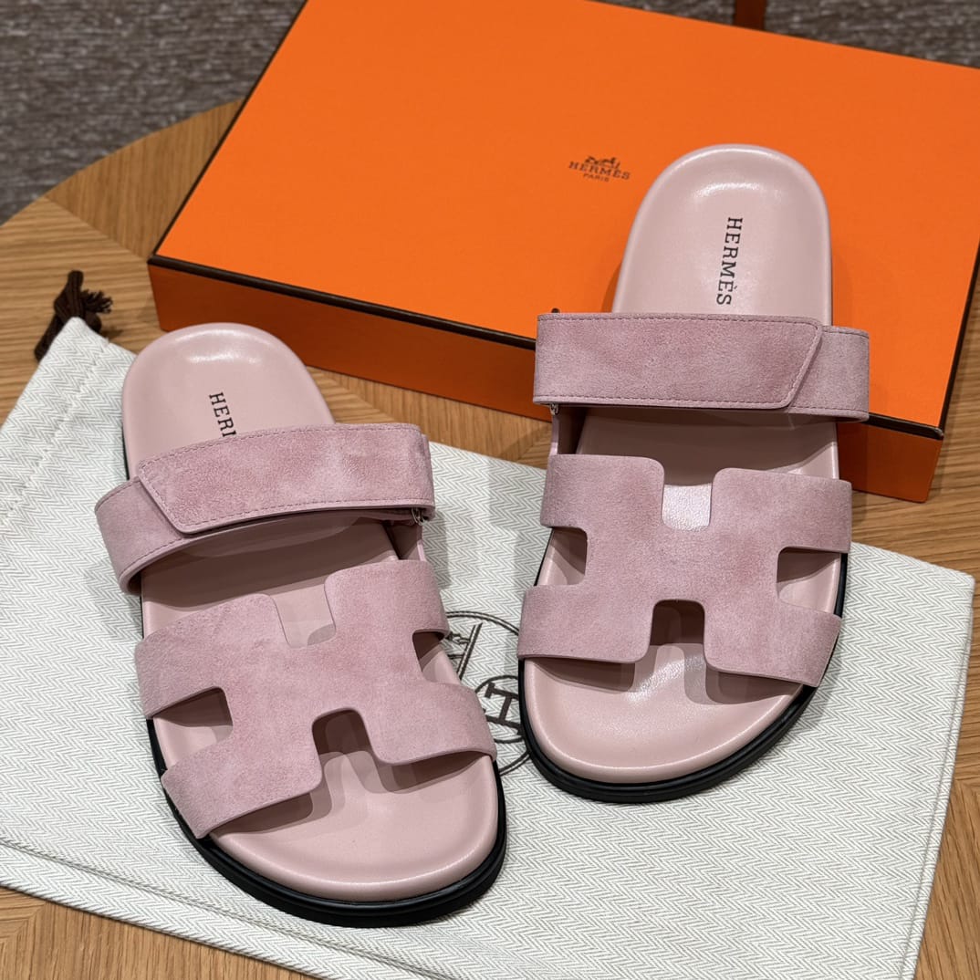 AAOO Sandales Chypre Rose Daim