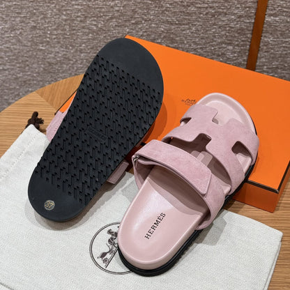 AAOO Sandales Chypre Rose Daim