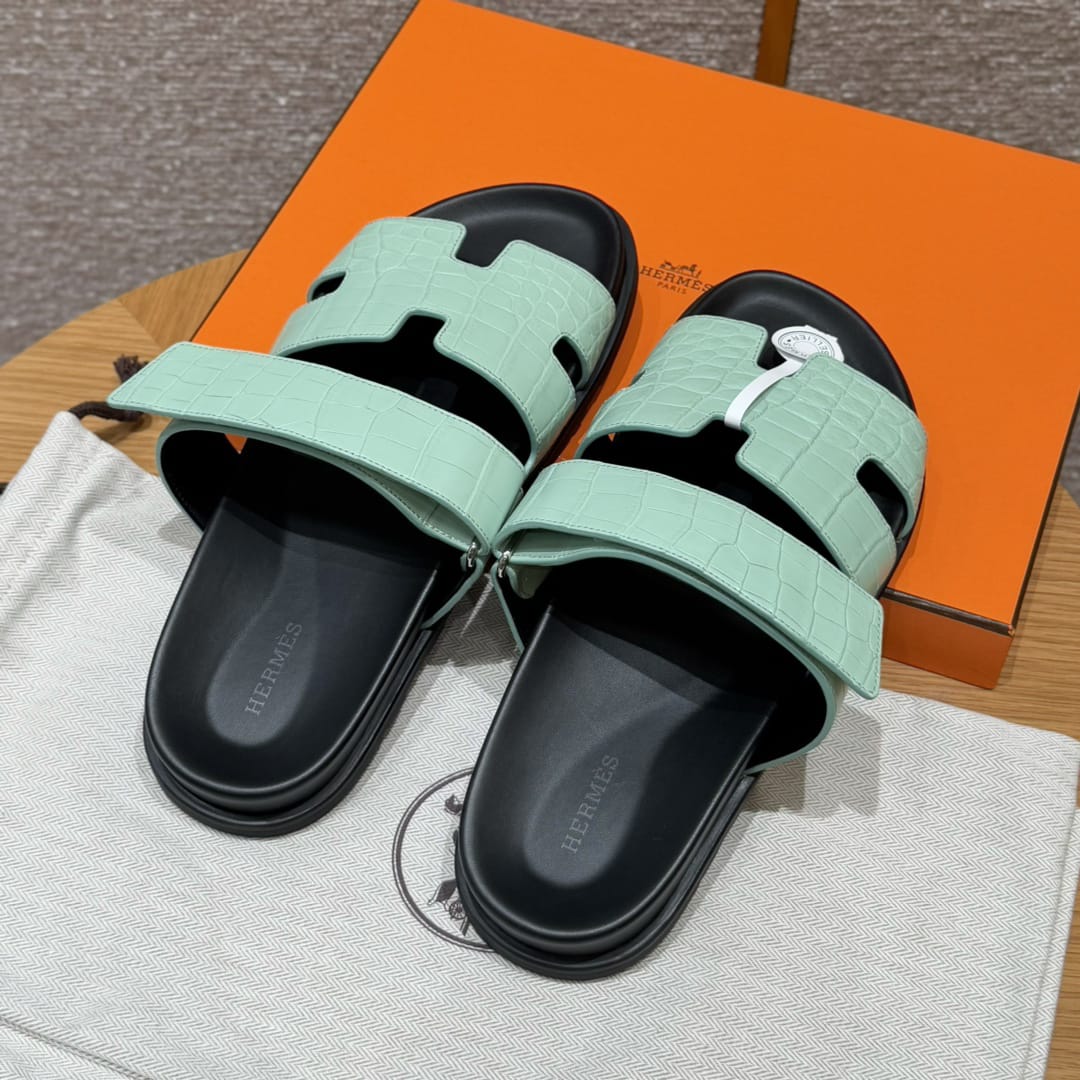 AAOO Sandales Chypre Bleu Caiman