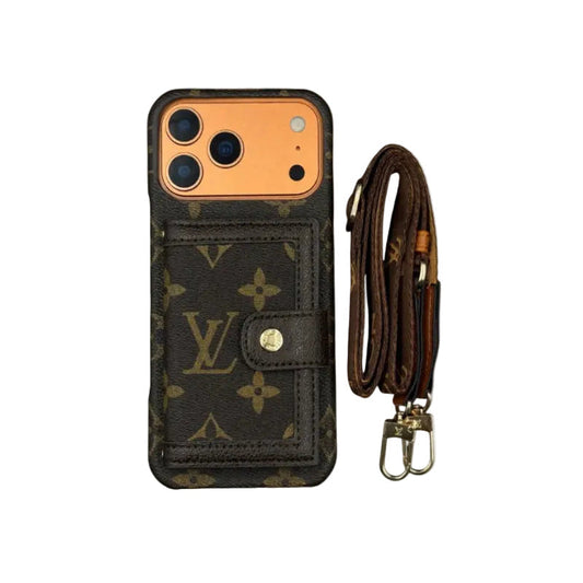 AAOO Leather Card Holder Phone Case For iPhone 12-17 Series
