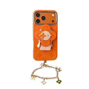 AAOO Premium Leder Handyhülle mit drehbarem Ständer für iPhone 13-17 Serie