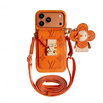 AAOO Luxury Crossbody iPhone Case with Detachable Wallet