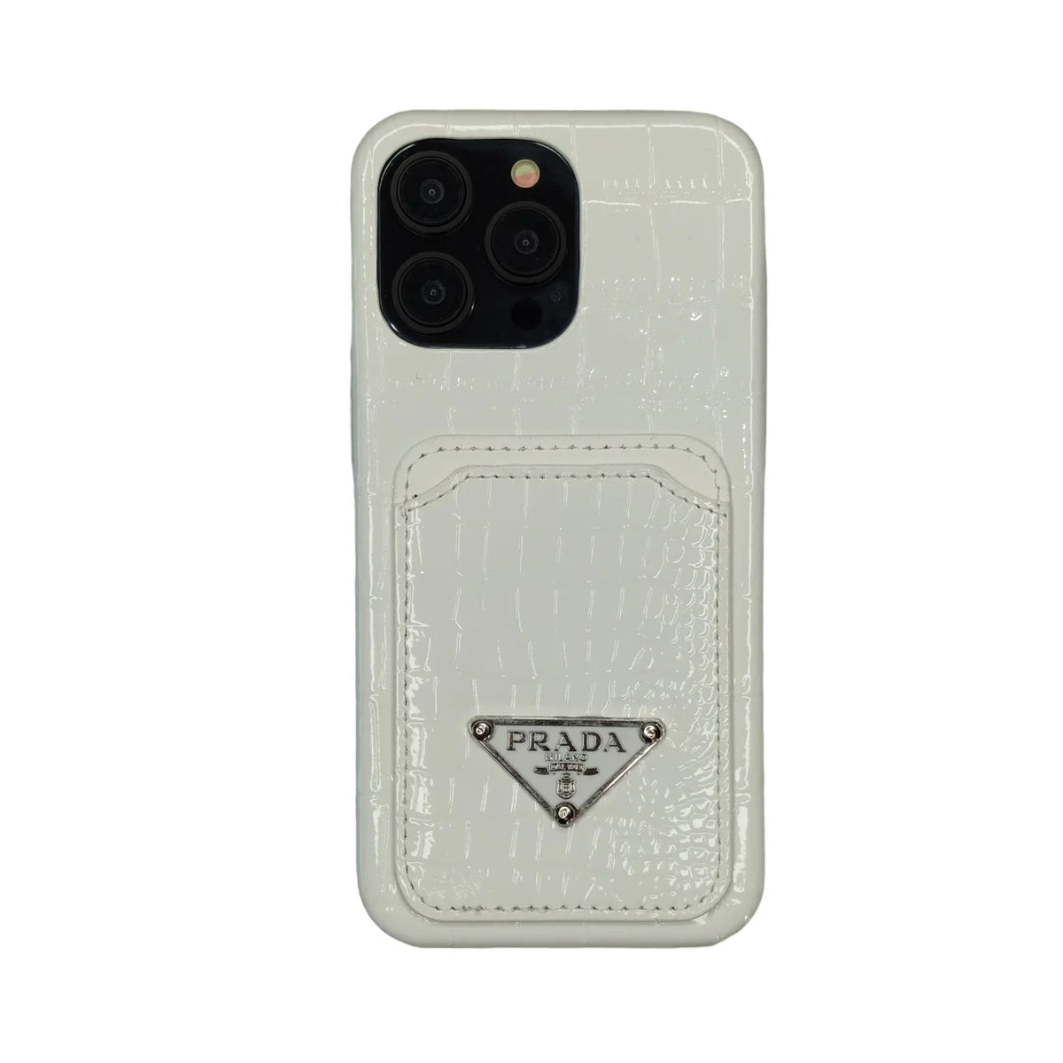 PRD Crocodile Pattern Card Holder Leather Case for iPhone 13-18 Pro & Pro Max