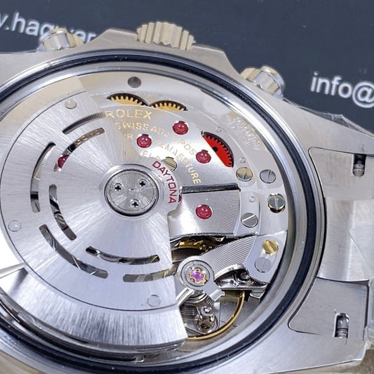 AAOO Daytona Argente Bleu Ciel Keramik Braun 4130 Schweizer Uhr