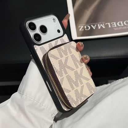 AAOO Luxury -Inspired Phone Case with Card Holder For iPhone 17 16 15 14