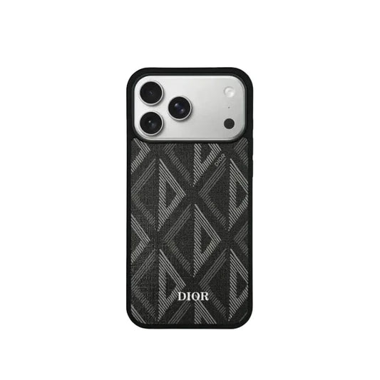 AAOO Luxuriöse gewebte und geometrische schlanke Handyhülle für iPhone 12-17 Serien