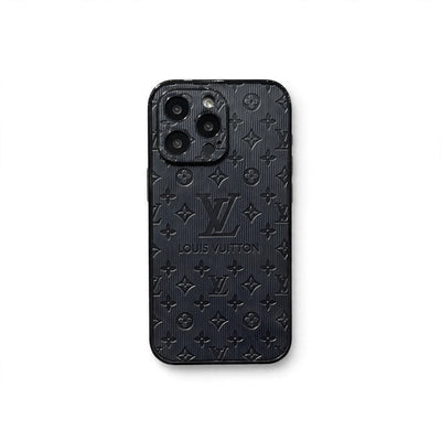 AAOO 3D Embossed Leather Phone Case for iPhone