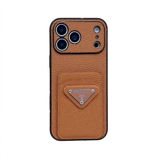 AAOO Luxury PR MagSafe Card Holder Phone Case For iPhone 12-17