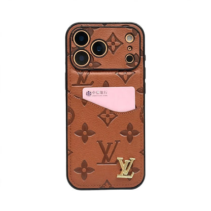 AAOO Luxus-Handyhülle mit Kartenhalter für iPhone 12-17