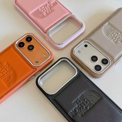 TNF Outdoor Leather Flap Pocket Case for iPhone 13-18 Pro & Pro Max