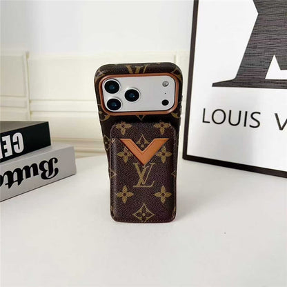 AAOO Leather Card Holder Phone Case For iPhone 13-17
