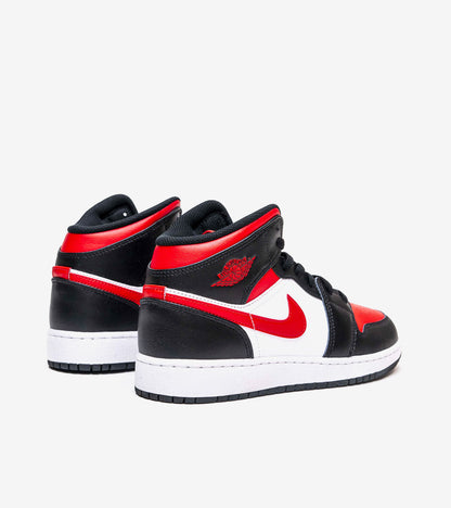 AAOO Jordan 1 Mid Gym Red Black White