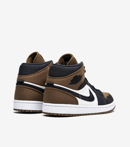 AAOO Jordan 1 Mid Olive Toe