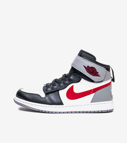 AAOO Jordan 1 High FlyEase Black Particle Grey Gym Red