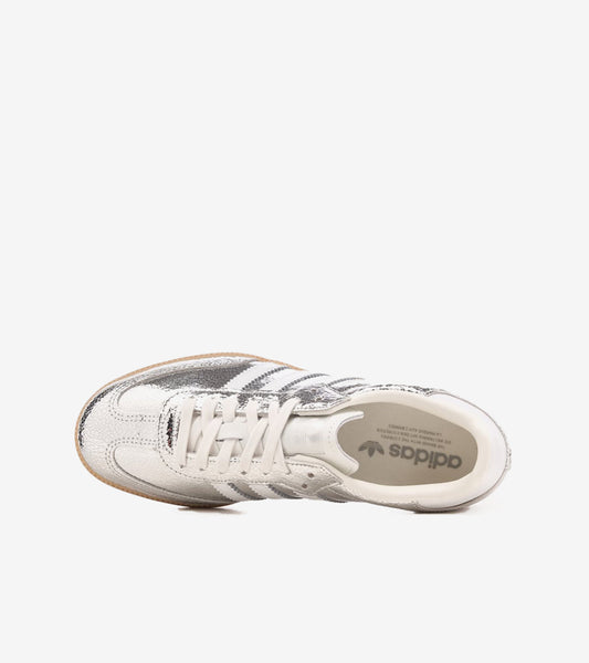 AAOO Samba OG Silver Metallic Cracked Leather