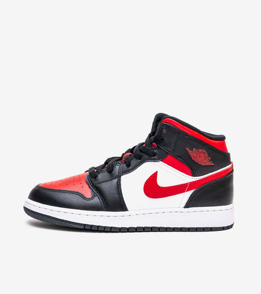 AAOO Jordan 1 Mid Gym Red Black White