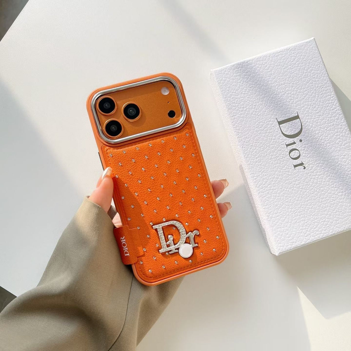 AAOO Classic Style Crystal Studded Luxury iPhone Case