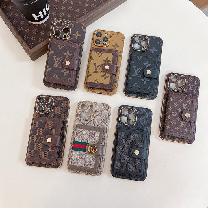 AAOO Luxus Klassische Farb-Kartenetui Apple iPhone Hülle
