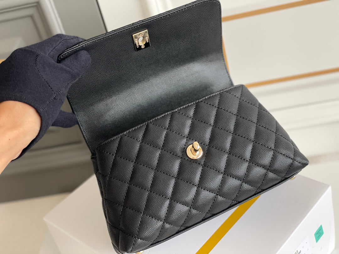 AAOO 100142 Top Handle Bag Small/Mini Bag Black 24x14x10cm