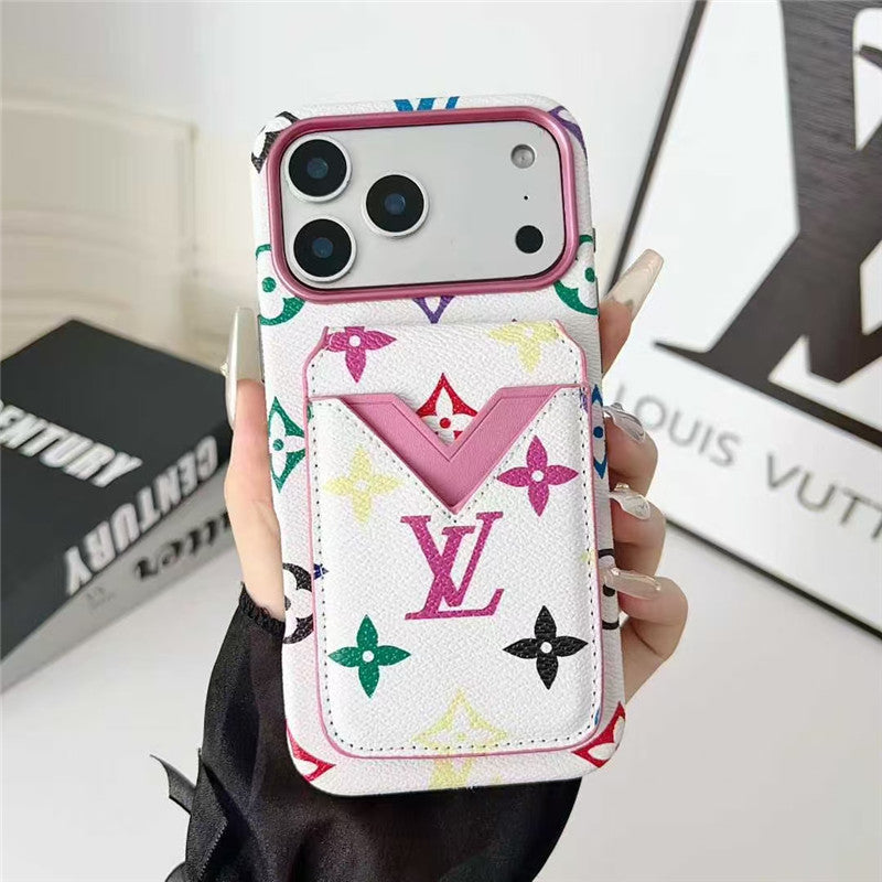 AAOO Leather Card Holder Phone Case For iPhone 13-17