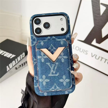 AAOO Leather Card Holder Phone Case For iPhone 13-17