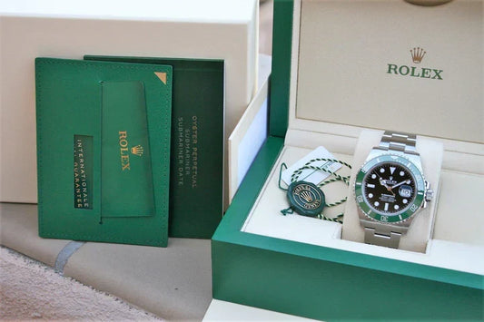 AAOO Submariner GRÜNE LÜNETTE Uhr