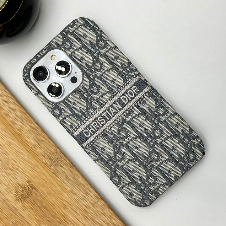 AAOO Luxuriöse vertikale, genähte Gürtel-Handyhülle für iPhone
